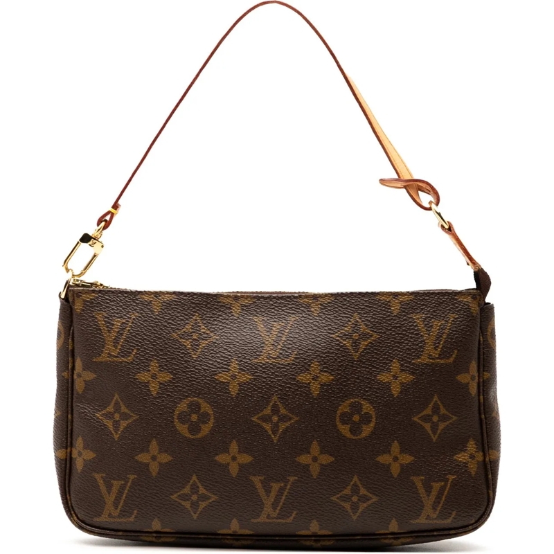 Louis Vuitton Schultertasche Monogram Pochette Accessoires braun