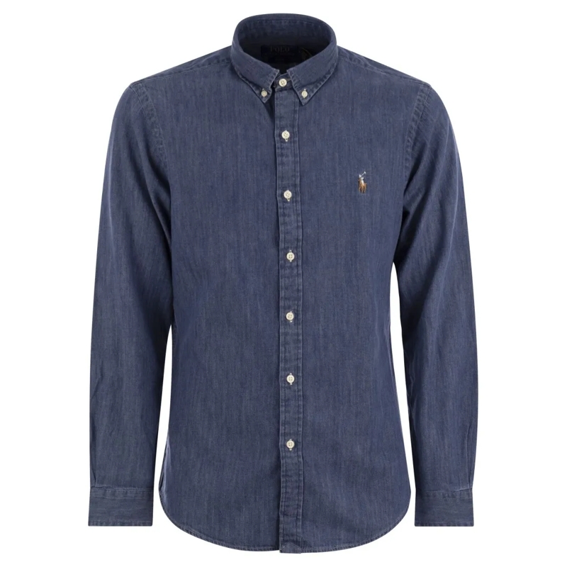 Polo Ralph Lauren Hemd Slim Fit Denim Sport Shirt Grey