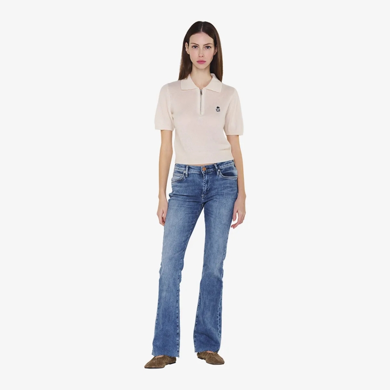 True Religion Polohemd Strick-Poloshirt AMARA creme(Image 2)