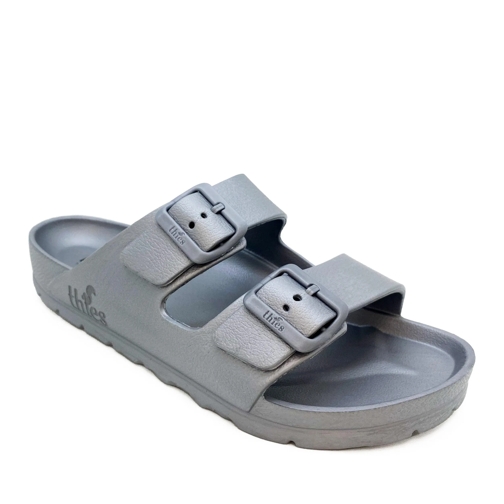 thies Sandale thies 1856 ® Ecofoam Sandal vegan silver silber