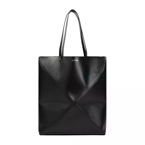 Loewe Puzzle Fold Large Tote Black Tote