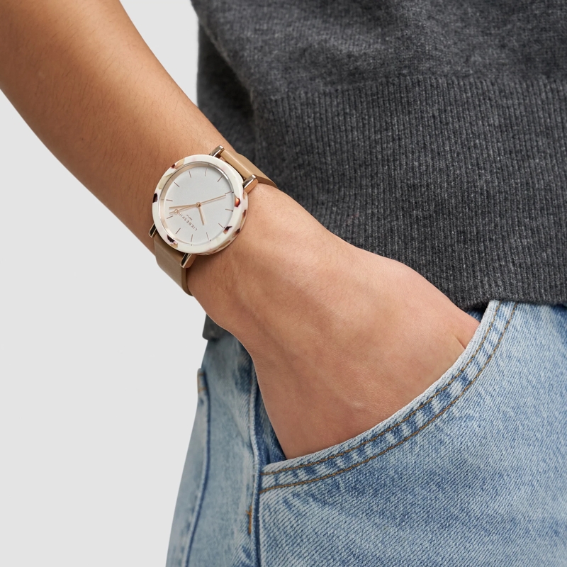 Liebeskind Berlin Quarzuhr Edelstahl Acetat Chic braun(Image 2)