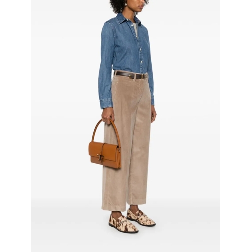 Tod's Schultertasche Structured Brown Leather Handbag With Gold-Tone Cl Brown (Image 5)