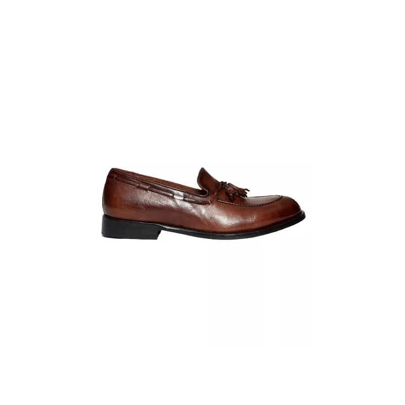 Sturlini Loafer Brown Leather Moccasin Brown