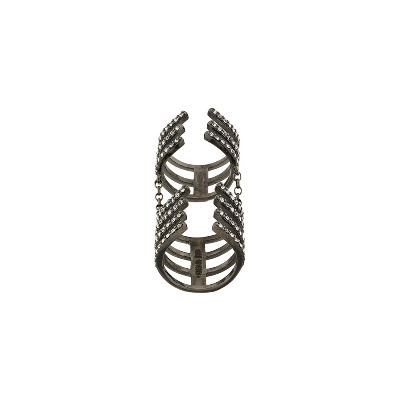 Federica Tosi Ring Bijoux Argento Ring With Intricate Multi-Band Desi Silver