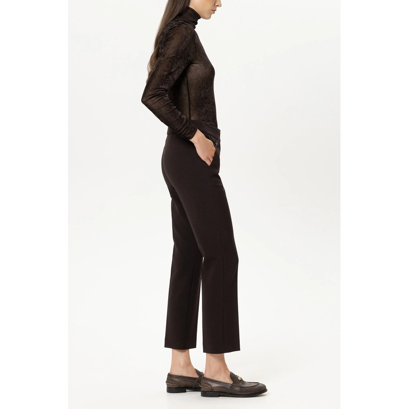 Luisa Cerano Stoffen broek Babyflare-Pants truffle(Image 3)