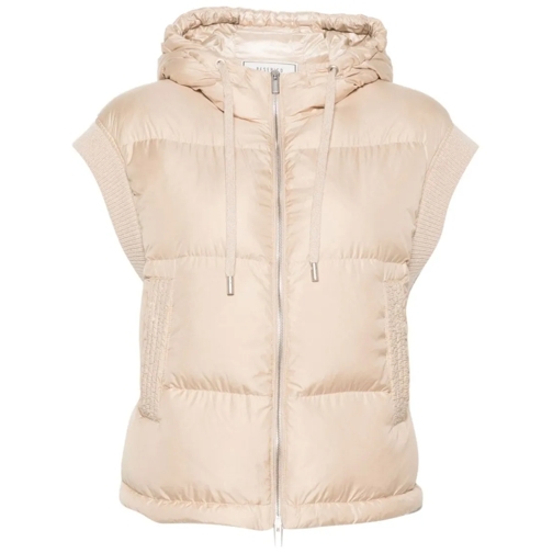 Peserico Beige Monili Chain-Detail Vest Neutrals Übergangsjacke