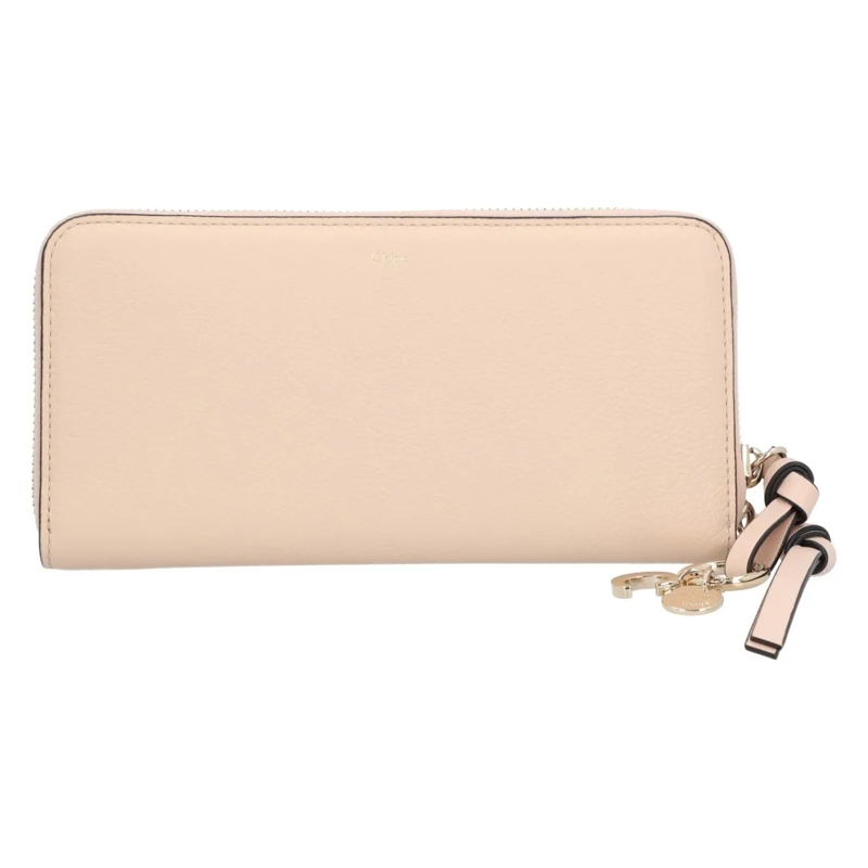 Chloé Portemonnee Alphabet Long Wallet Beige Neutrals