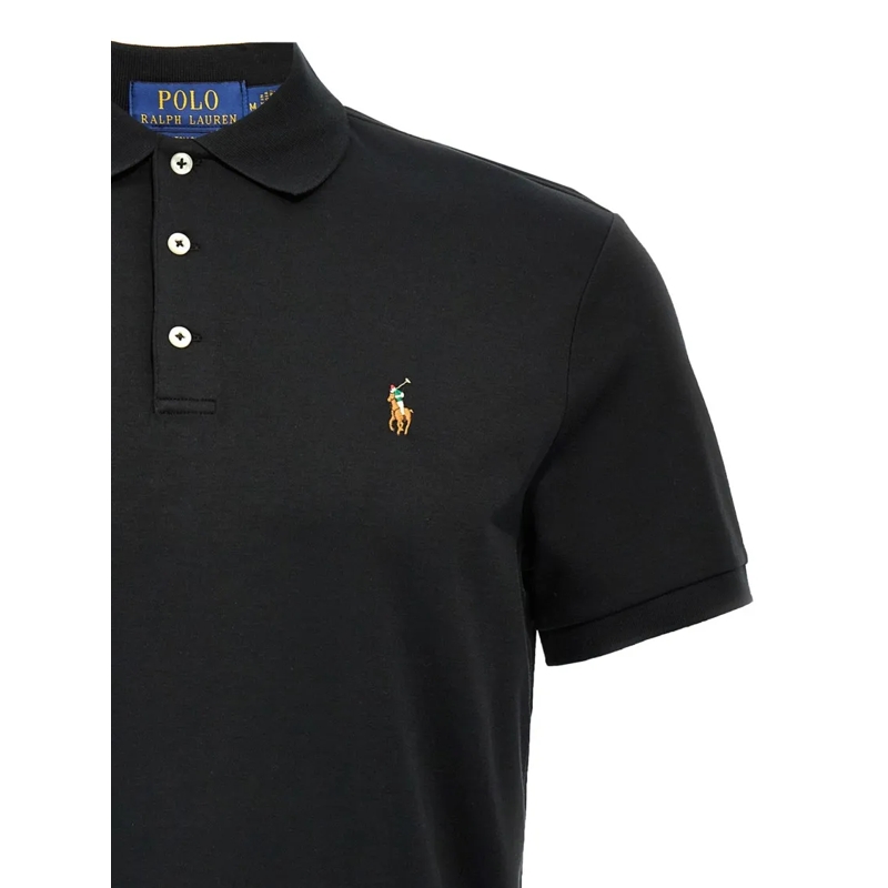 Polo Ralph Lauren Polohemd Logo Embroidery Polo Shirt Black(Image 3)