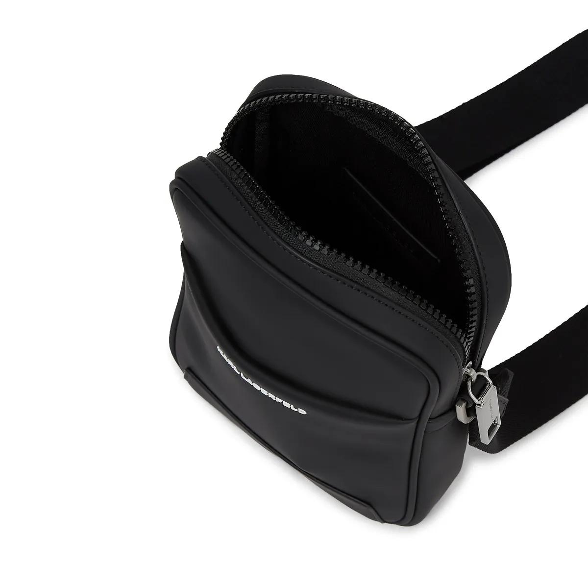 Thumbnail - Karl Lagerfeld Crossbody Bags - Umhängetasche mit minimalistischem Logo - Gr. unisize - in Schwarz - für Damen