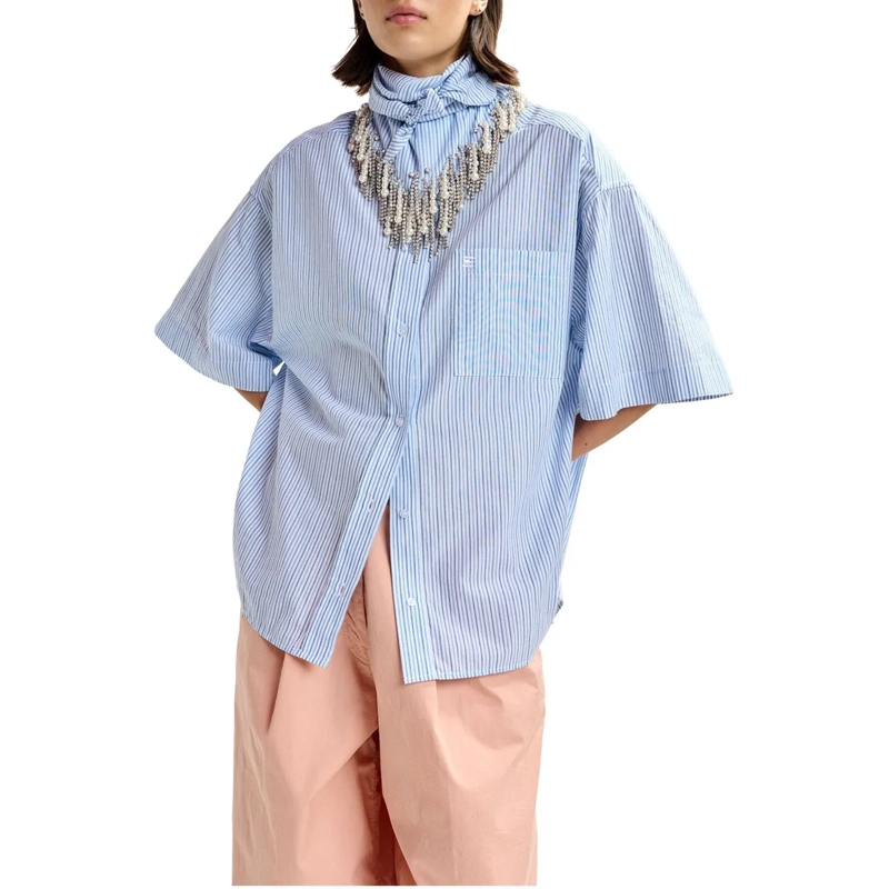 Essentiel Antwerp Bluse Essentiel Antwerp Boxy Oversized Shirt Blouses Off weiß(Image 3)