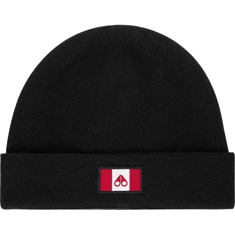 Moose Knuckles Chapeau Ferris Beanie Black schwarz