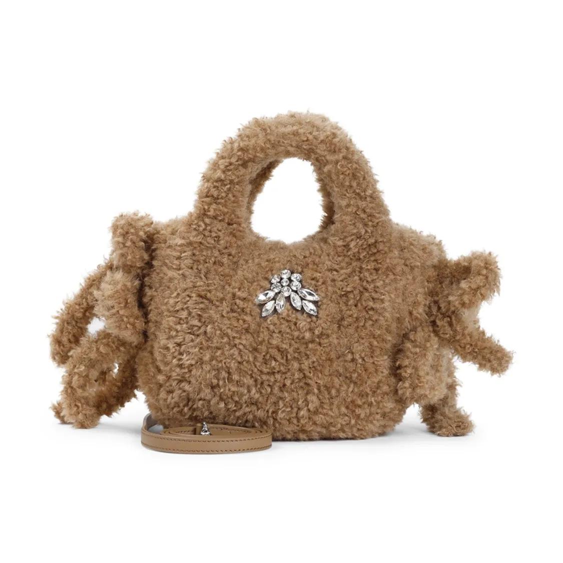 Simone Rocha Tote - Brown Embellished Baby Egg Tote Bag - Gr. unisize - in Braun - für Damen