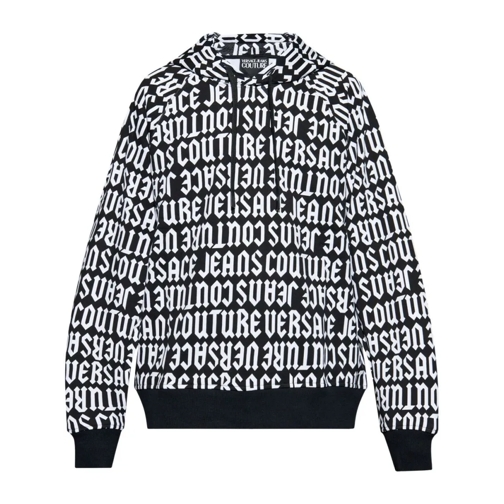 Versace Jeans Couture Hoodie Hooded Sweatshirt With Print Grey