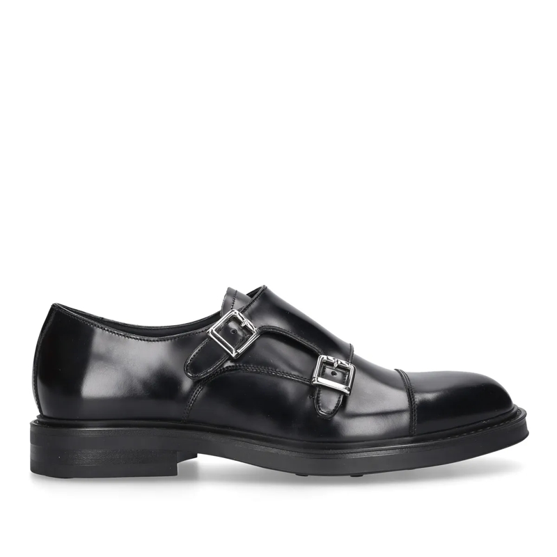 Heinrich Dinkelacker Chaussures à lacets Schnallenschuh Florenz Plain CA schwarz