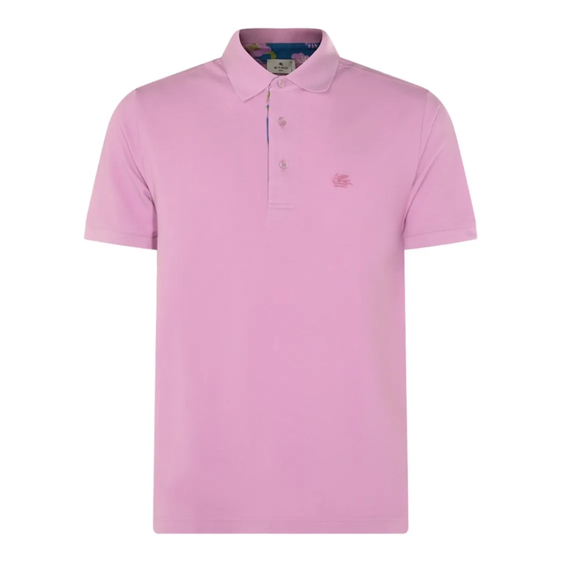 Etro Polo shirt Classic Light Pink Polo Shirt Pink