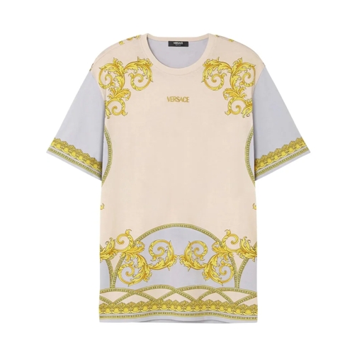 Versace Barocco-Multicolor Print T-Shirt Multicolor T-Shirts