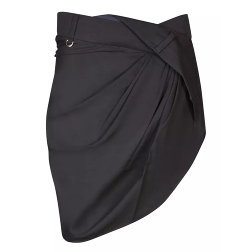 Jacquemus Viscose Skirt Black 