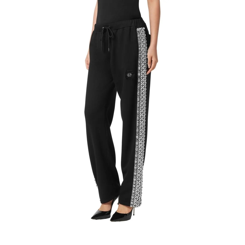 Philipp Plein Jogginghose Jogginghosen Crystal Verziert schwarz(Image 3)