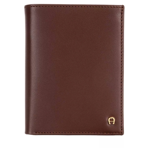 AIGNER Basic Wallet Leather Cognac Bi-Fold Wallet