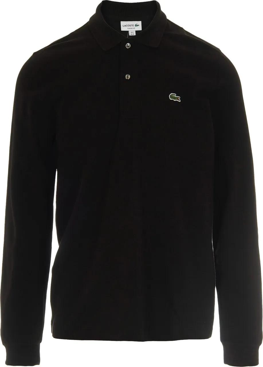 Lacoste - Black Long-Sleeved Polo - Größe Xl - Schwarz