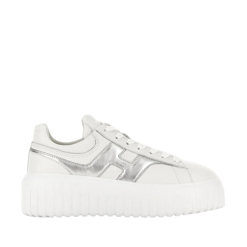 Hogan Lage-top sneaker Platform Sneakers With Metallic Accents White