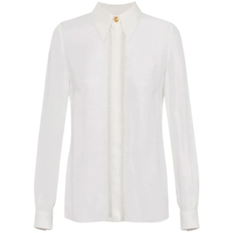 Elisabetta Franchi T-shirt Long Sleeve Shirt White weiß