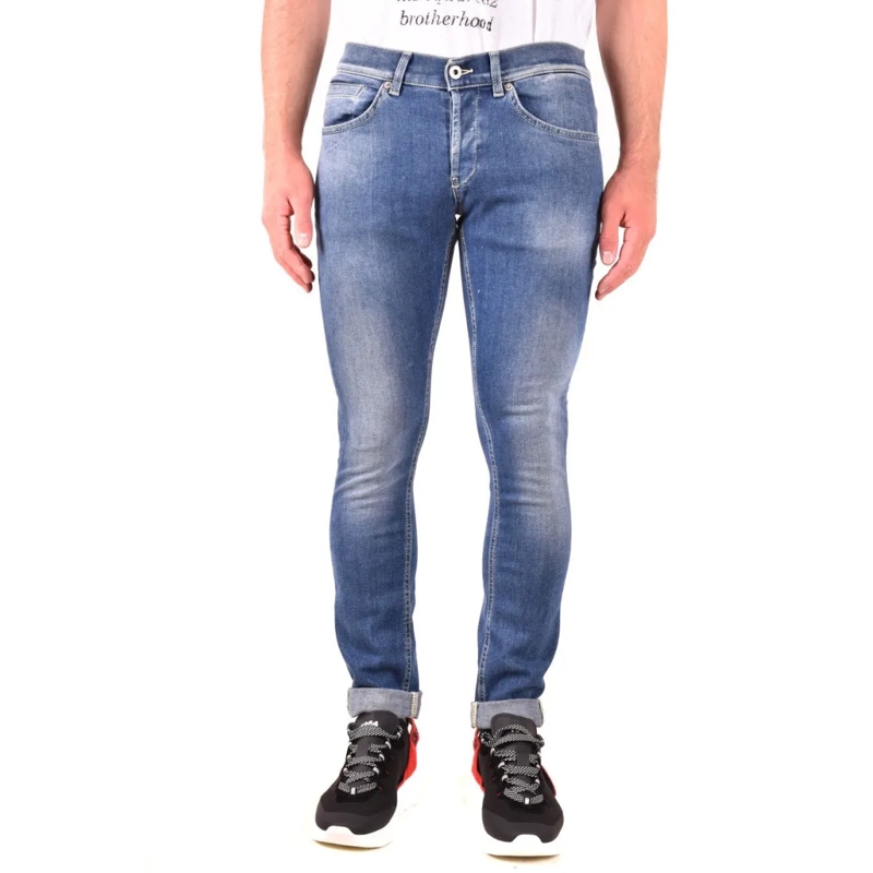 Dondup Jeans Slim Fit Denim Jeans With Classic Blue Wash Blue