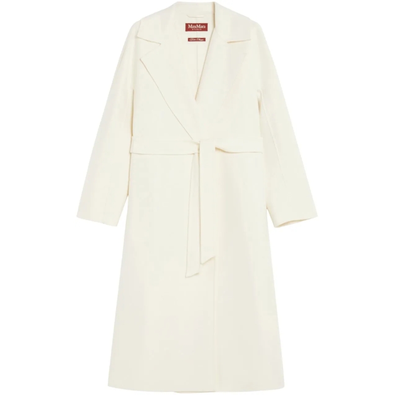 Max Mara Veste de transition Coats White weiß