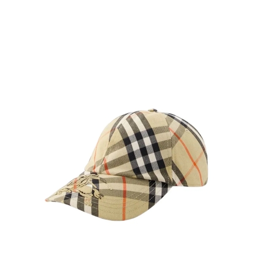 Burberry Chapeau Bias Check Cap - Synthetic - Beige Neutrals