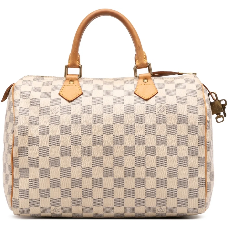 Louis Vuitton Tote Damier Azur Speedy 30 weiß