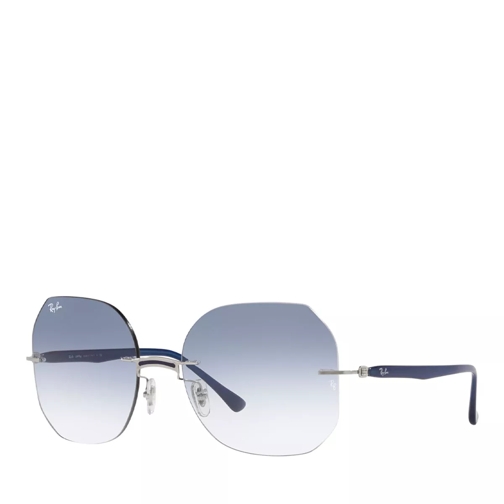 Ray-Ban 0RB8067 BLUE ON SILVER Lunettes de soleil