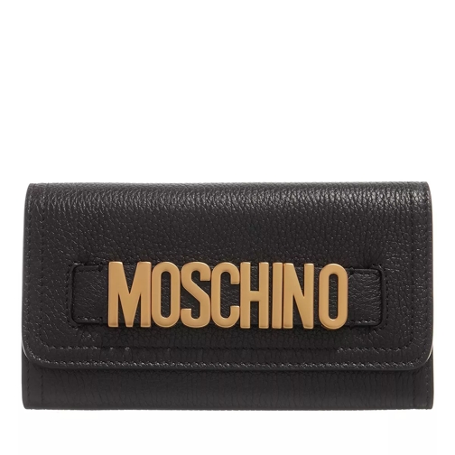 Moschino Wallet  Black Portafoglio con patta