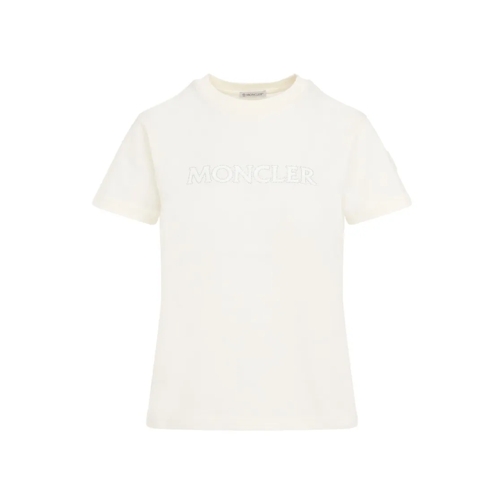 Moncler White Cotton T-Shirt White Magliette