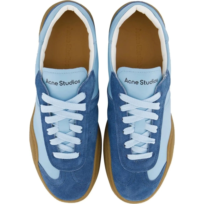 Acne Studios Low-Top-Sneaker Heren Bars Sneaker Blauw blau (Image 3)
