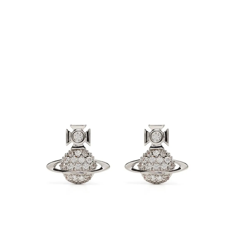 Vivienne Westwood Ohrstecker Crystal-Embellished Silver-Tone Stud Earrings Not Applicable