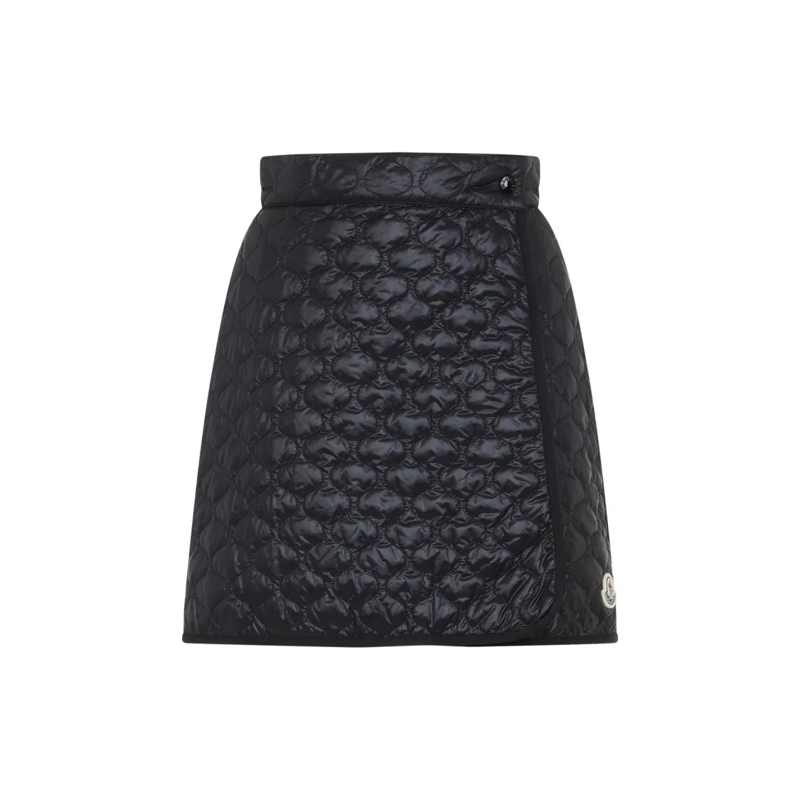Moncler Midirock Black Polyamide Mini Skirt Black