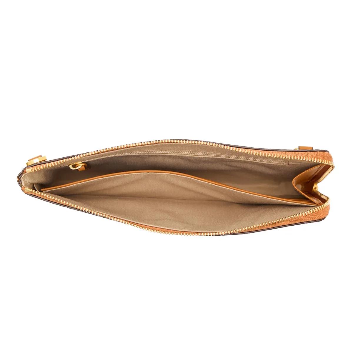 MCM Weekender Ottomar Travel Document Case in cognac