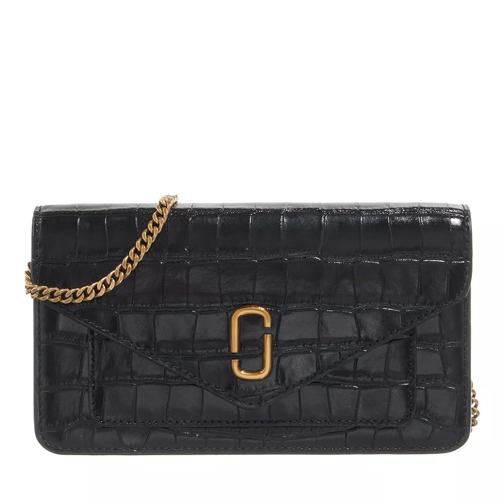 Marc Jacobs Wallet With Shoulder Strap Black Crossbody Bag