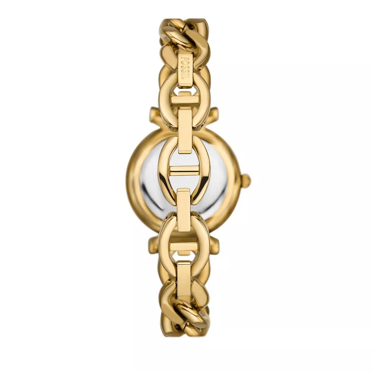 Thumbnail - Fossil Uhr - Carlie Three-Hand Gold-Tone Stainless Steel Watch - Gr. unisize - in Gold - für Damen