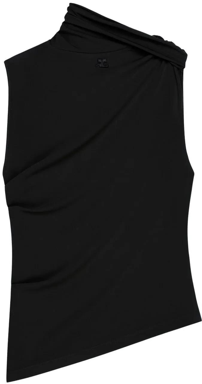 Thumbnail - Courrèges - Top Black - Größe 38 - schwarz