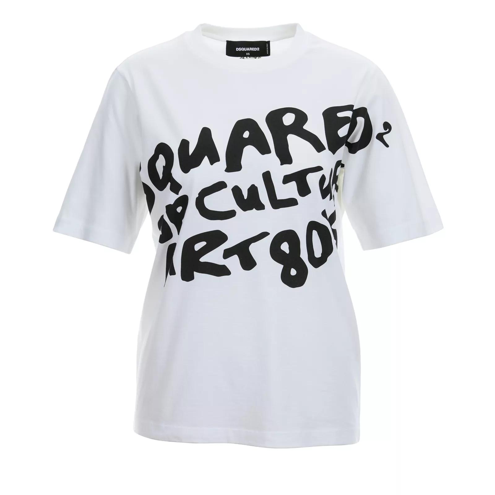 Dsquared2 - T-Shirt mit Druck - Größe XS - weiß