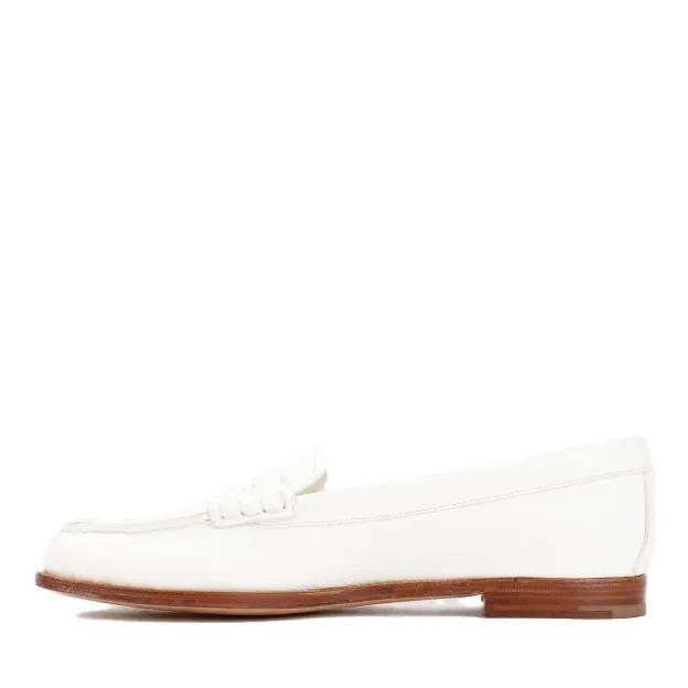 Thumbnail - Kara 2 Ivory Deer Leather Loafers - Gr. 36,5 (EU) - in Weiß