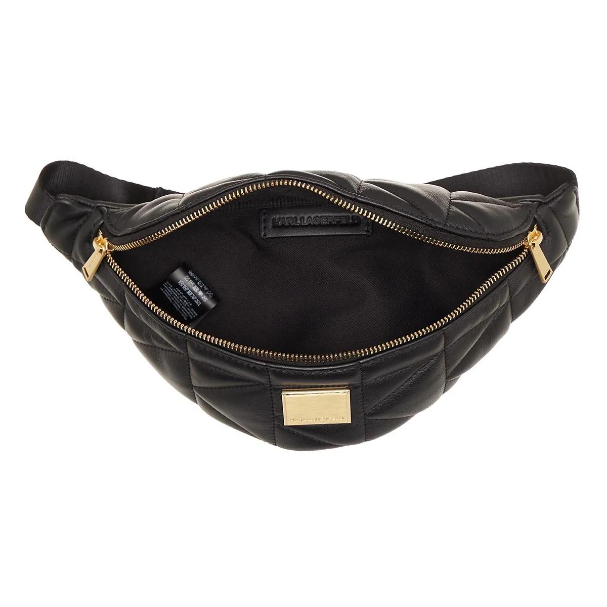 K Kuilt Bumbag Black Belt Bag