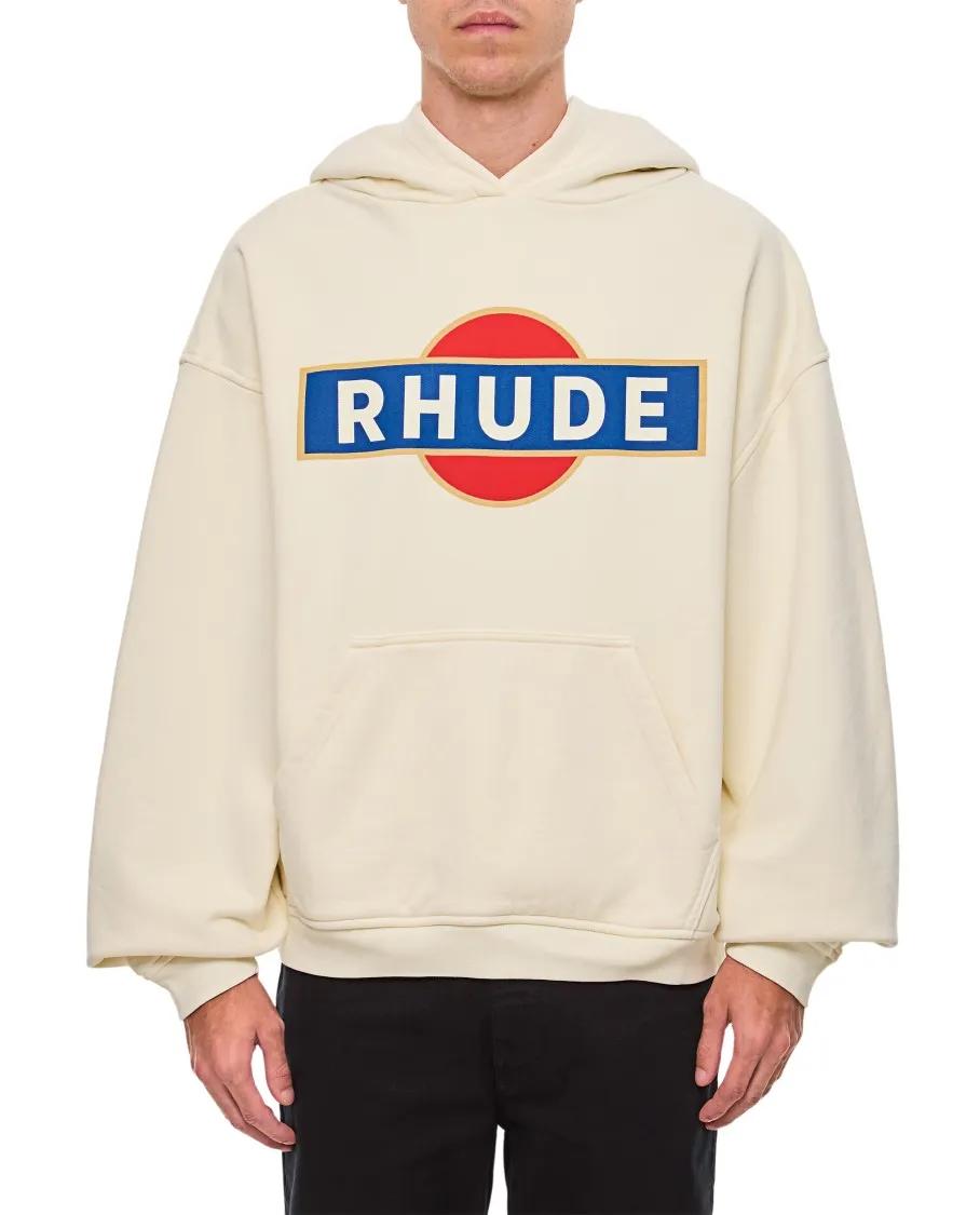 Rhude - Rhude Vintage Racer Hoodie - Größe S - beige