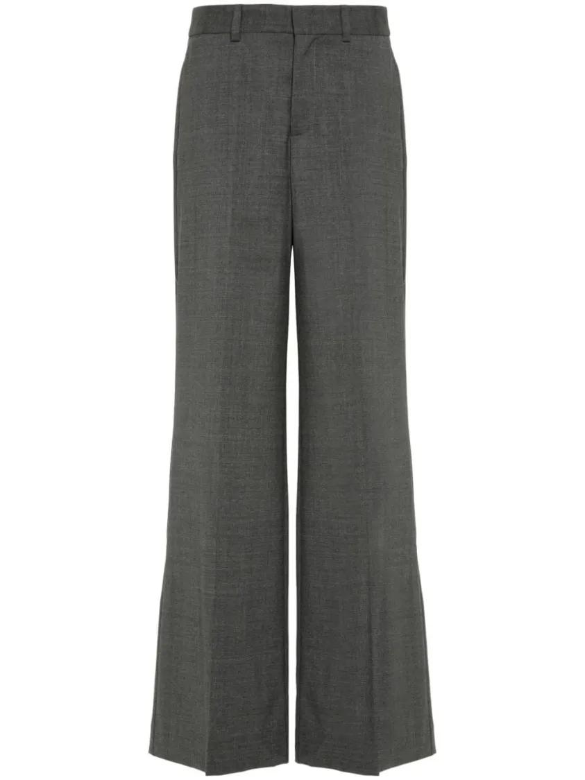 P.A.R.O.S.H. - Grey Wide Leg Trousers - Größe L - grau