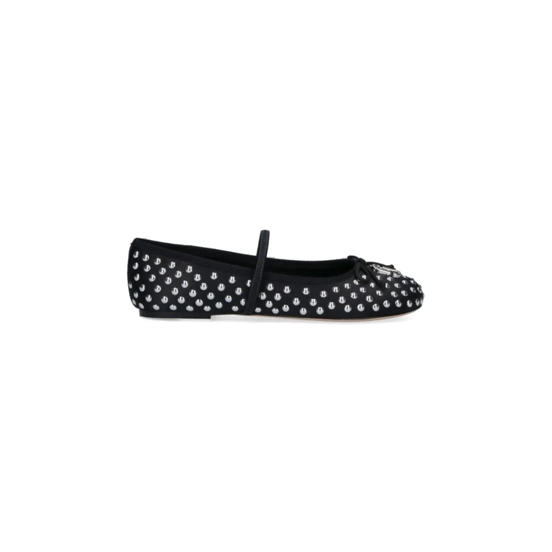 Marc Jacobs Ballerinas The Studded Sabrina Ballet Flats – Black Black