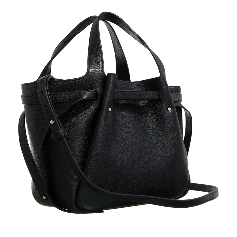 Tory Burch Tote Romy Pebbled Satchel Black(Image 8)