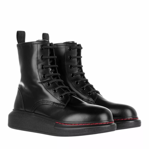 Alexander McQueen New Micmac Micro Boot Leather Black Schnürstiefel