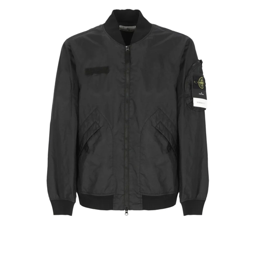 Stone Island Bomberjacken Bomber Jacket With Logo Black